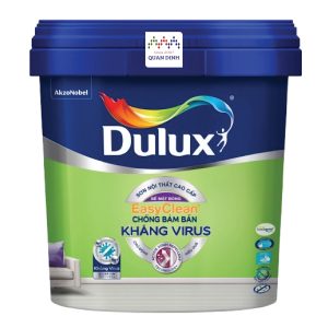 E017B - Sơn phủ nội thất EasyClean Kháng Virus - Bề mặt bóng - 15L (Độ phủ tốt, lau chùi vượt trội, màu sắc đa dạng)