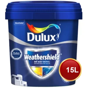 BJ9 - Sơn phủ ngoại thất Dulux WeatherShield - Bề mặt bóng - 15L (sản phẩm quốc dân từ Dulux)