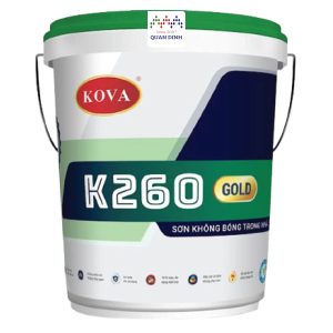 K260 GOLD - Sơn không bóng trong nhà - Bề mặt mịn - 20Kg